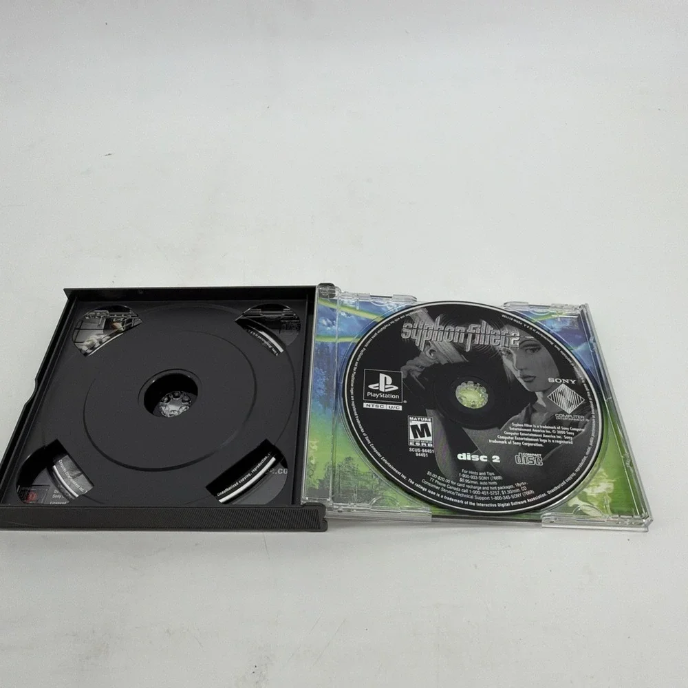 Syphon Filter 2 (Sony PlayStation 1) PS1 Black Label No Manual